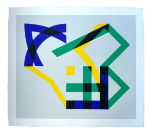 Gottfried Honegger, Untitled, 1990, Lithograph
