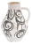 Mid 20th Century Jasba Keramik West German Black and White Ceramic Pitcher For Sale
