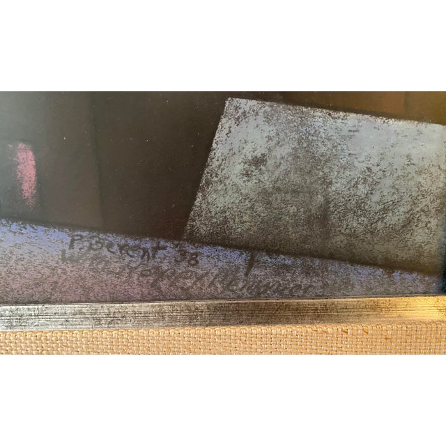 Modern 1930s Peter Berent Nocturnal Nyc Skyline For Sale - Image 3 of 3