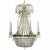 Metal Empire Polished Brass 8 Arm Chandelier With Crystal Basket Bottom For Sale - Image 7 of 7