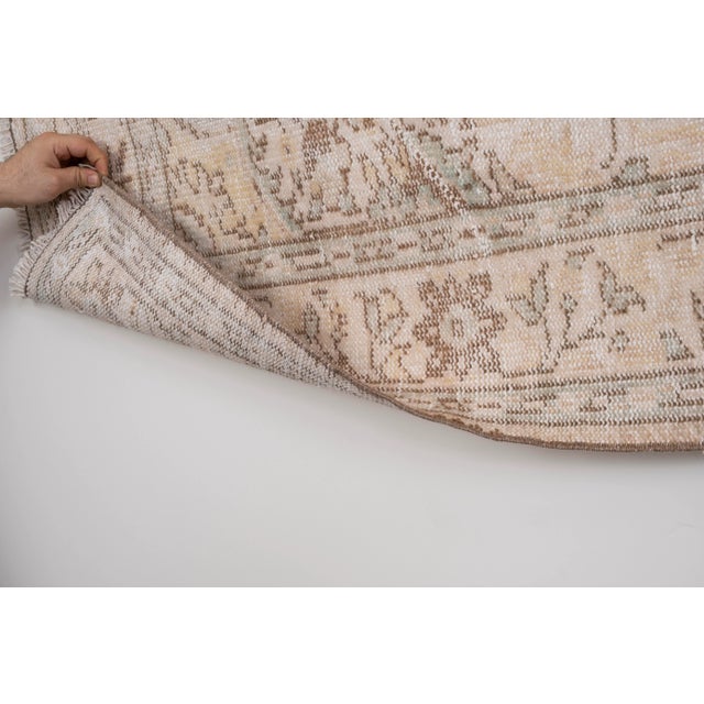 Vintage Mid-Century Turkish Oushak Rug- 5'10'' X 9'10'' For Sale - Image 12 of 13