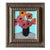 Contemporary Original Alexandra Brown Modernist Pop Art Still Life Oil Painting Ornate Frame For Sale