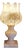 Vintage Table Lamp in Cream-White Alabaster, 1970s For Sale