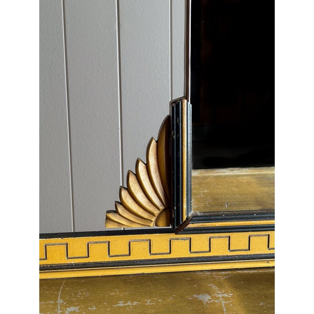 Early 20th Century Art Deco Distressed Dresser With Mirror For Sale In Greensboro - Image 6 of 18