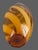 Mid-Century Modern Hand-Blown Cased Glass Warm Amber White Ribbon 14.5'' Vase For Sale - Image 9 of 10