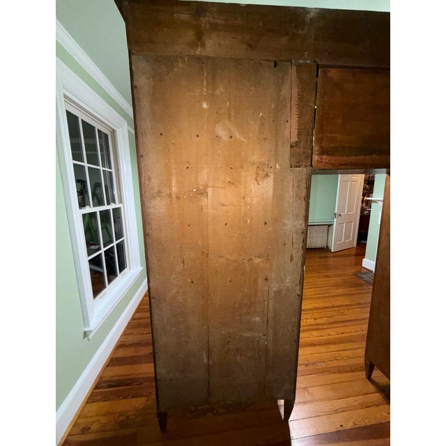 17th Century Bolognese Walnut Bookcase With Original Wire, Fabric Panels, Hidden Compartments & Working Locks For Sale - Image 15 of 17