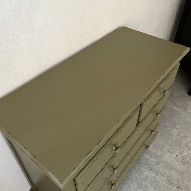 Green Patinated Chest of Drawers For Sale - Image 4 of 7