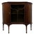 Early 20th Century English Edwardian Inlaid Mahogany Display Cabinet Vitrine For Sale