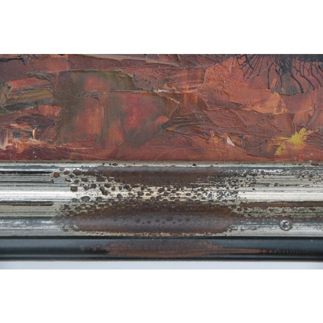 Mid-Century Autumn Leaves Still Life Painting For Sale In Madison - Image 6 of 7