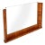 Wood Italian Art Deco Macassar Ebony Wall Mirror by Osvaldo Borsani For Sale - Image 7 of 7