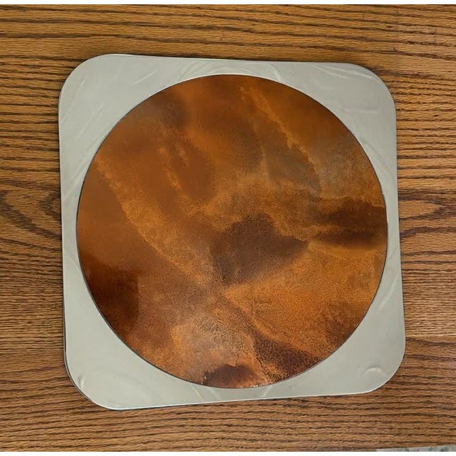 1960s 1960s Mid Century Modern Bouilett Bourdelle Serving Tray Elegant Entertaining Minimalist Luxury (#2pr) - Set of 2 For Sale - Image 5 of 17