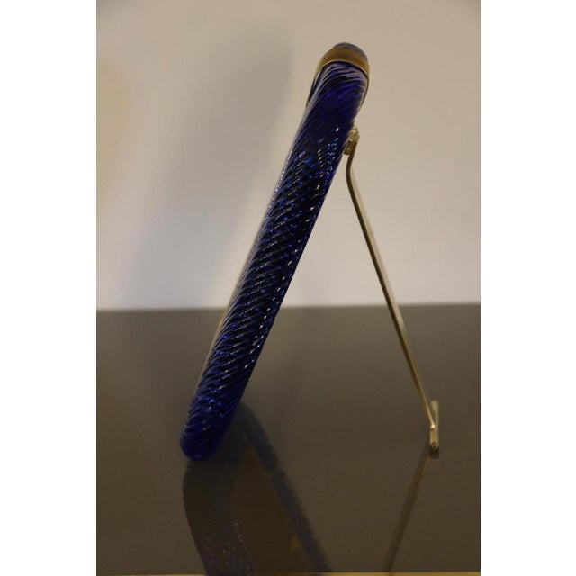 Sapphire Blue Murano Glass Frame, 2000s For Sale - Image 10 of 17