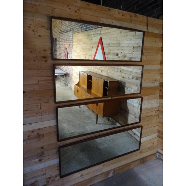 1960 large horizontal teak mirror, we currently have 16 mirrors available, this would look great with three or four...