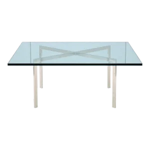 Modernism Ludwig Mies Van Der Rohe for Knoll Barcelona Coffee Table Stainless Steel