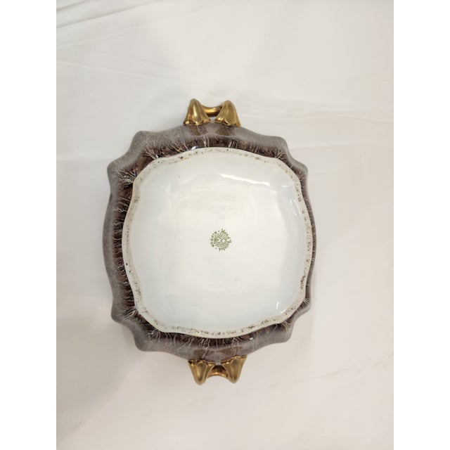 1950s Vintage Hand Painted Nippon Serving Dish For Sale - Image 5 of 6
