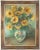Vrbova Miloslava Prof. Zinkovy, Sunflowers, Oil on Canvas, Mid-20th Century For Sale - Image 4 of 4