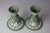 Wedgwood Vintage Wedgwood Green Jasperware White Cameo Candle Candlesticks-Set of 2 For Sale - Image 4 of 7
