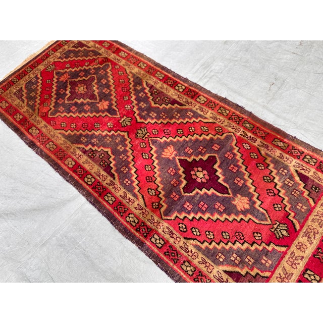 Tribal Antique Qashqai-Shiraz Tribal Runner Rug - 2'9" X 7'1" For Sale - Image 3 of 11