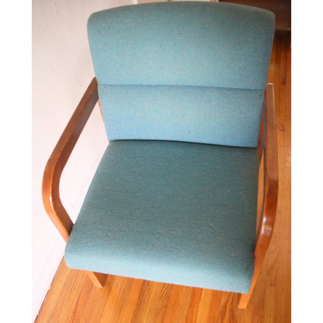 Mid Century Modern Milo Baughman Style Bentwood Arm Chair For Sale In Philadelphia - Image 6 of 6