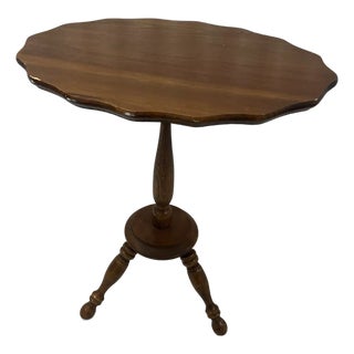 1970s Vintage Putney Vermont Basketville Tilt Side Table For Sale