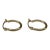 Tube Hoop Huggie Earrings 14kt Yellow Gold 14.8mm 2.1mm Hollow New, Pair For Sale