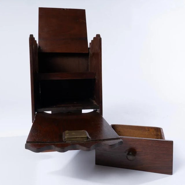 Mid 19th Century Victorian Walnut Box on Pedestal For Sale - Image 10 of 12