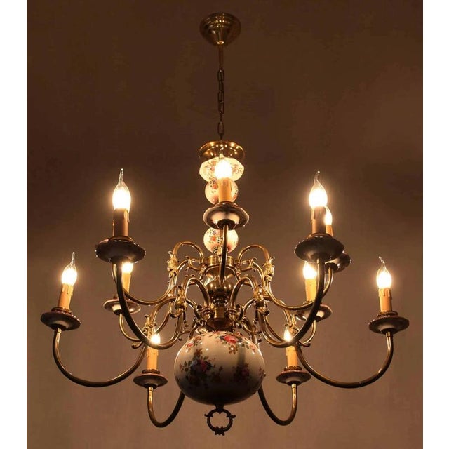 2000 - 2009 Dutch 2-Tier Chandelier with Fish For Sale - Image 5 of 6