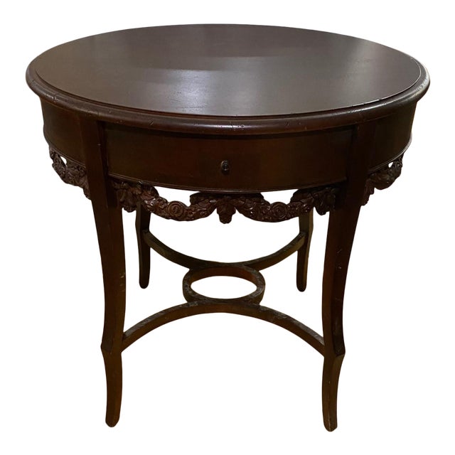 Habersham Claridge Oval End Table With One Drawer Chairish