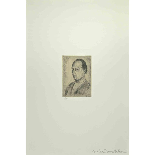After Giuseppe Viviani, Self Portrait, Drypoint, 1983 Chairish