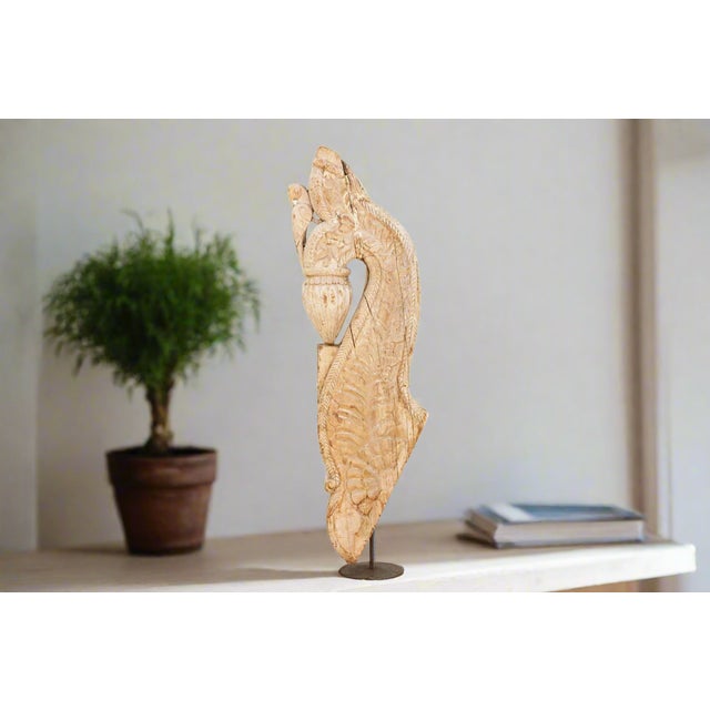 A charming piece of architectural heritage, this gorgeous antique corbel transcends its utilitarian past to become a...