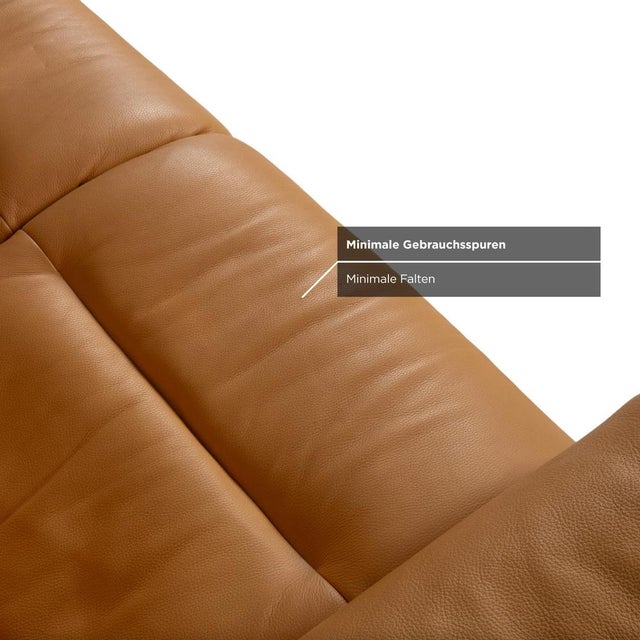 Cream Three-Seater Leather Sofa from Himolla For Sale - Image 8 of 15