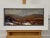 Impasto Oil Painting of Melting Snow on English Moor Landscape by British Artist. Original on Canvas. Art measures 20 x 8...