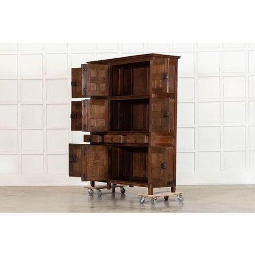 Large 18th Century French Oak Housekeepers Cupboard, 1760s For Sale - Image 6 of 18