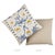 Contemporary Schumacher Marguerite Embroidery 20" Pillow in Blue & Ochre For Sale - Image 3 of 4