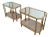 Roche Bobois Brass, 2-Tiered End Tables - a Pair For Sale