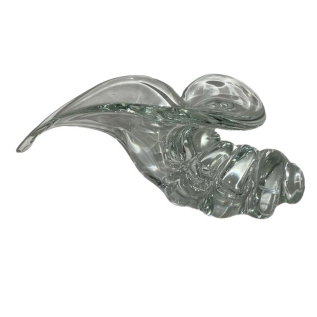 Original signed hand-blown Murano glass conch shell sculpture by Licio Zanetti (1920-2019). Made at Zanetti Glass in...