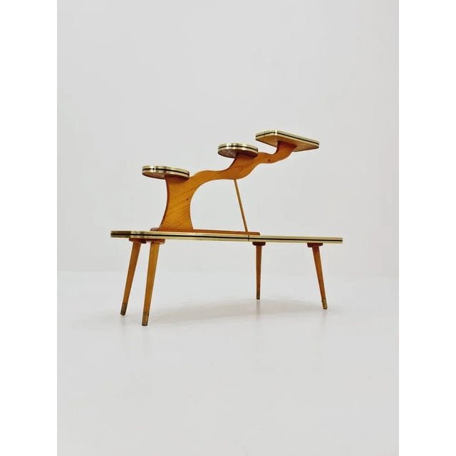 Wood Large German Plant Stand, 1950s For Sale - Image 7 of 11