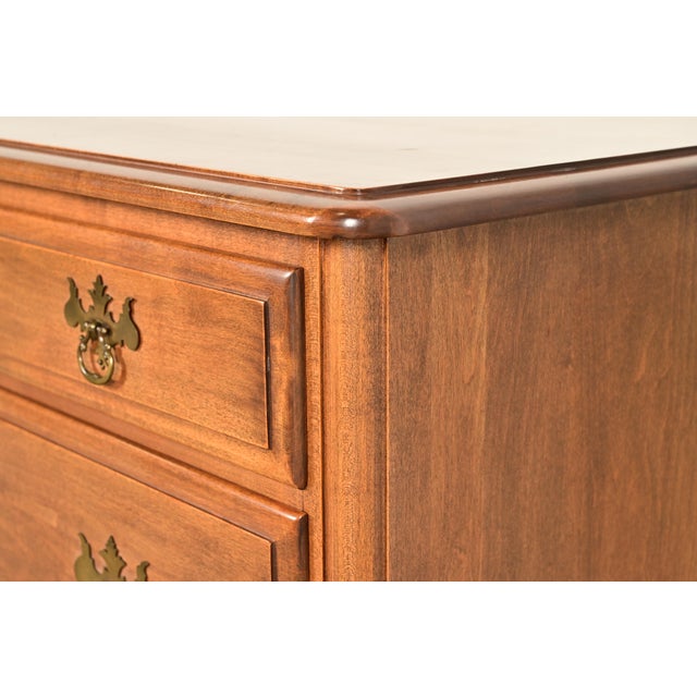 Wood Chippendale Solid Maple Dresser or Chest of Drawers by Kling, Circa 1960s For Sale - Image 7 of 13