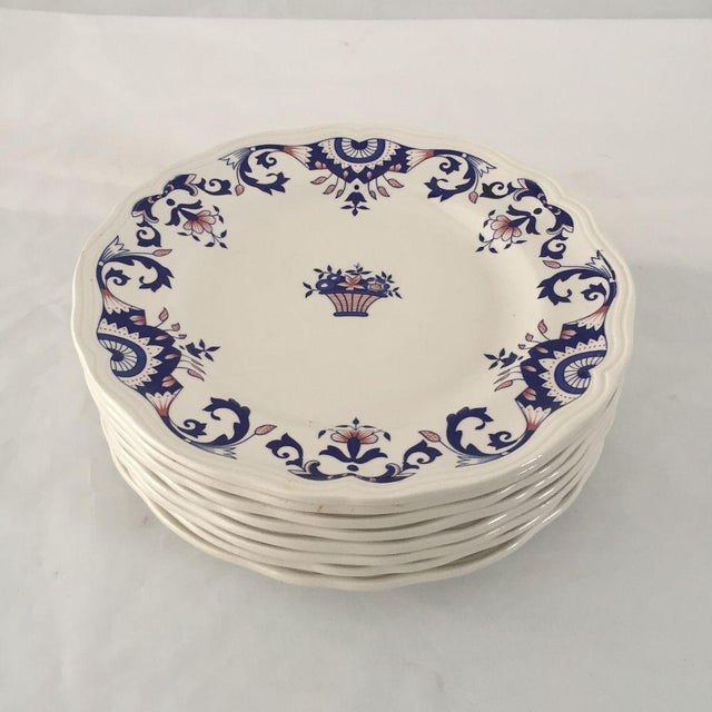 Vintage Hand Painted French Dinner Plates Set of 8 Chairish