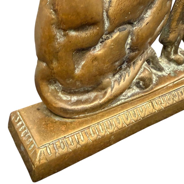 Late 19th/Early 20th Century Bronze Hound Doorstop For Sale - Image 12 of 13