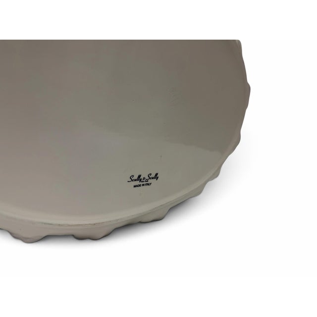 1970s Vintage Scully & Scully Italian Ceramic Elephant Parade Serving Platter For Sale - Image 5 of 6