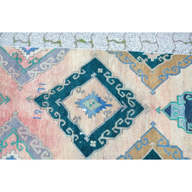 Textile 1960s Colorful Handmade Runner Ru For Sale - Image 7 of 11