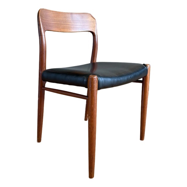 Vintage Mid Century Niels Moller Model #75 Chair For Sale