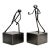 Pair of Vintage Palardy Brutalist Metal Figural Sculptures For Sale