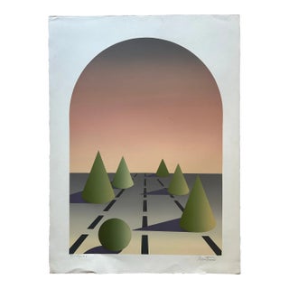 Original Abstract Silkscreen Print by Maria Mesterou ‘Espace 2’ For Sale