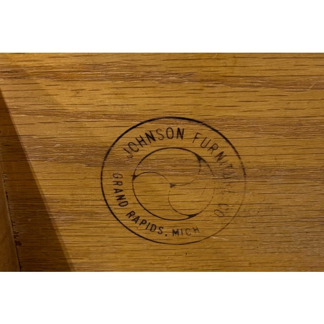 Vintage Johnson Furniture Co 1930s Walnut Chest of Drawers For Sale - Image 11 of 12
