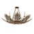The Naples Chandelier is inspired by vintage Floridian designs with an art deco influence. The individually cut steel palm...