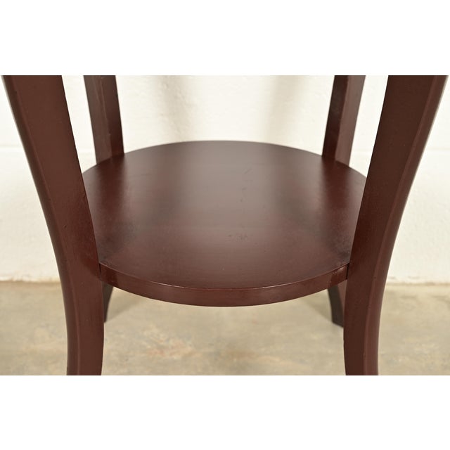 Brown Antique Victorian Carved Mahogany Parlor Table or Side Table by Wolverine, Circa 1900 For Sale - Image 8 of 12