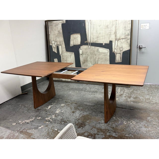 Wood Rove Concepts Arco Extension Walnut Dining Table For Sale - Image 7 of 12