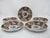 Japanese Imari Porcelain Peach Medallion Heron Flower Plate or Shallow Bowl Set For Sale - Image 10 of 11